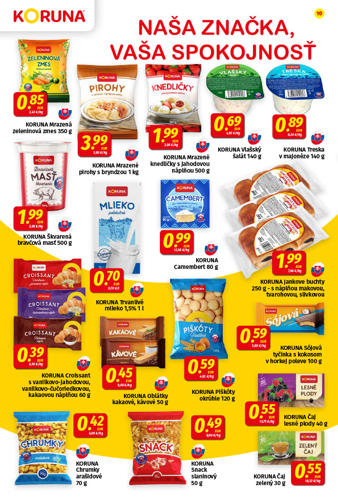 Potraviny KORUNA - aktuálny akciový leták - strana 10