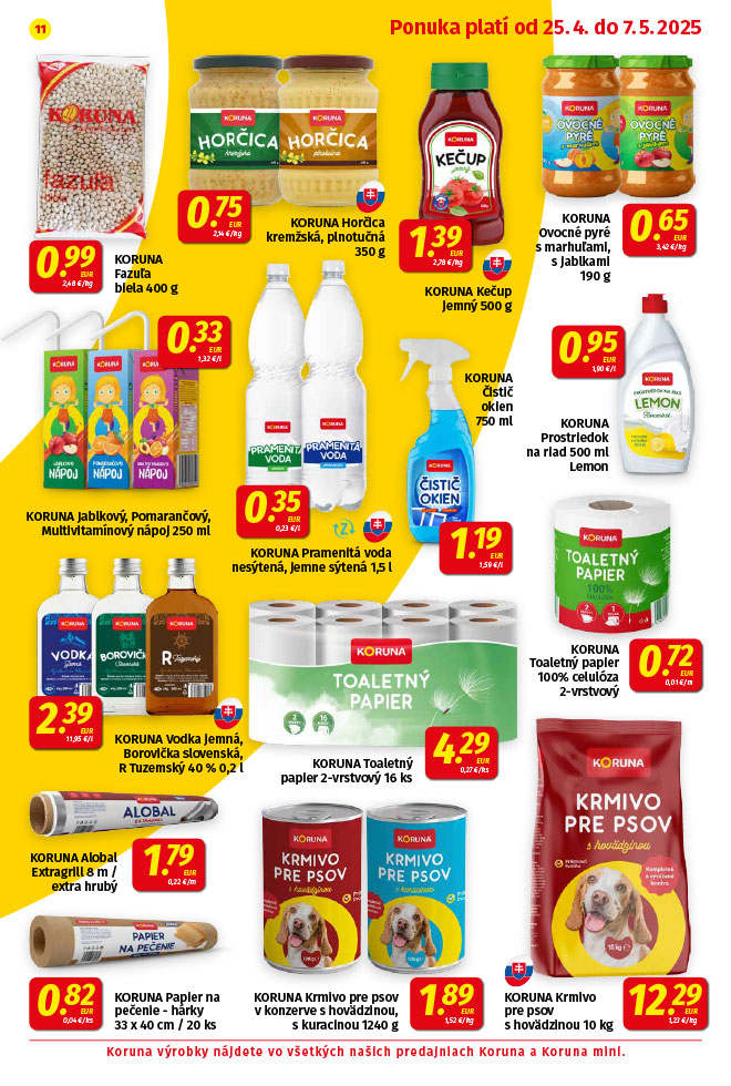 Potraviny KORUNA - aktuálny akciový leták - strana 11