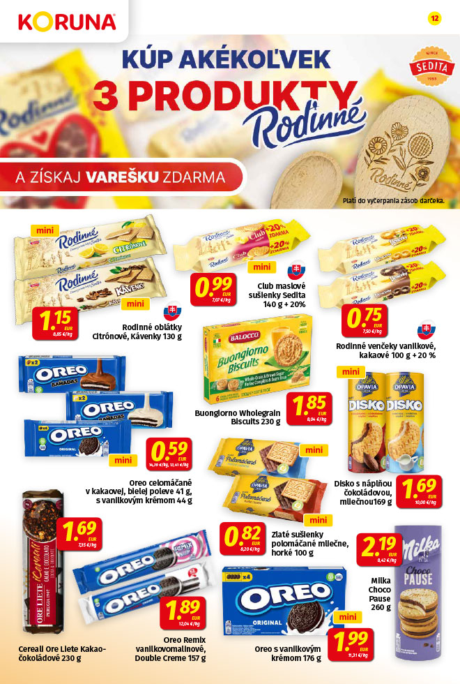 Potraviny KORUNA - aktuálny akciový leták - strana 12