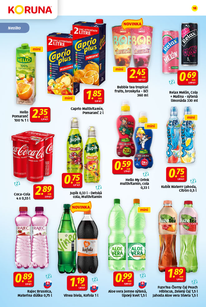 Potraviny KORUNA - aktuálny akciový leták - strana 18