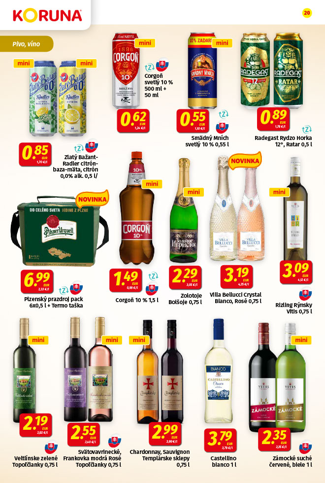 Potraviny KORUNA - aktuálny akciový leták - strana 20
