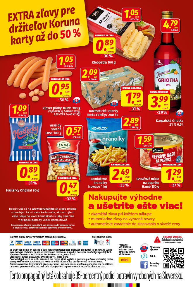 Potraviny KORUNA - aktuálny akciový leták - strana 24