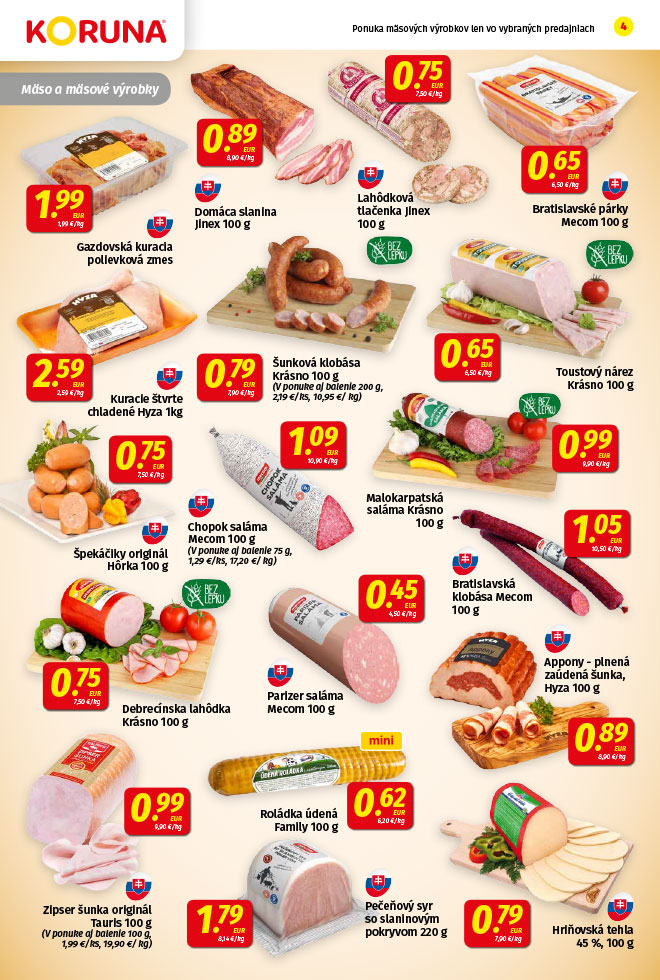 Potraviny KORUNA - aktuálny akciový leták - strana 4