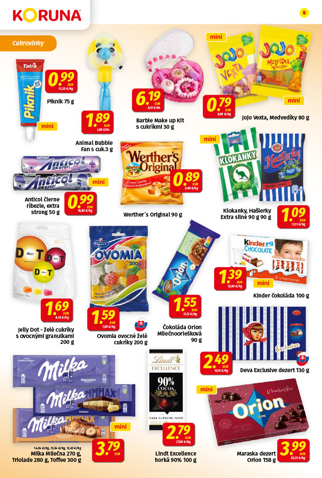 Potraviny KORUNA - aktuálny akciový leták - strana 8