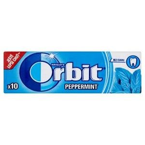 Žuvačka Orbit Peppermint - s mätovou príchuťou bez cukru 14g (10 dražé)