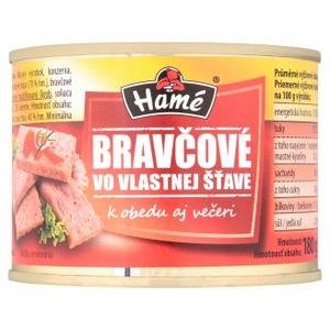 Bravčové vo vlastnej šťave Hamé 180g