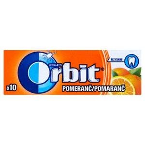 Žuvačka Orbit Pomaranč - s pomarančovou príchuťou bez cukru 14g (10 dražé)