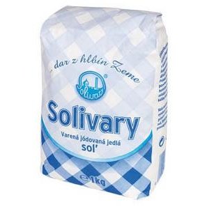 Soľ jedlá varená jódovaná Solivary Prešov 1kg