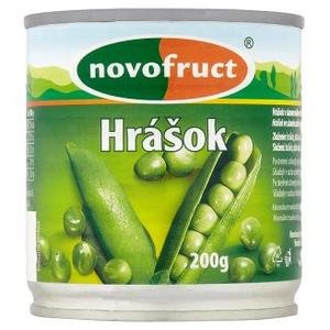 Hrášok v slanom náleve sterilizovaný Novofruct 200 g