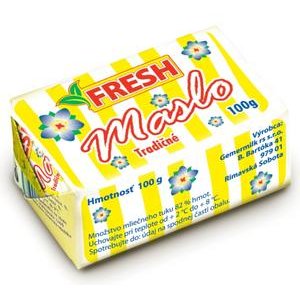 Maslo tradičné "FRESH" 100g-GEMER