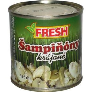 Šampiňóny krájané "FRESH" 212