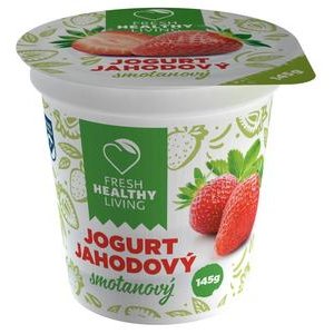 Smotanovy jogurt jahodovy "FRESH" 145g