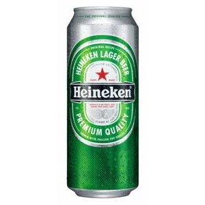 Pivo Heineken 0,5l/plech