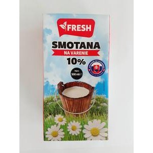 Smotana na varenie trvanlivá "Fresh" 10% 500ml