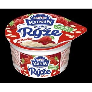 Mliečna ryža Kunín Jahodová 175g