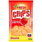 Zemiakové chipsy s príchuťou papriky "FRESH" 150g