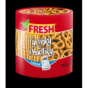 Slané tyčinky a praclíky v tube 300 g