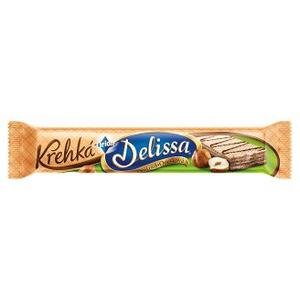 Delissa "Krehká" 34g-oblátka s orieškovou náplňou zdobená horkou čokoládou