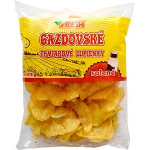 Zemiakové chipsy Gazdovské solené "FRESH" 75g