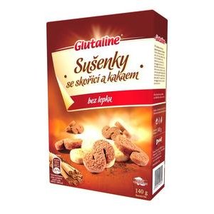 Sušienky Glutaline (bezgluténové) so škoricou a kakaom 140g