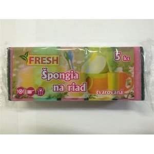Spongia na riad tvarovana 5ks-Fresh