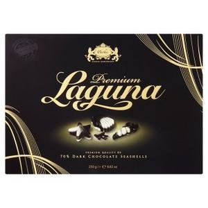 Carla Laguna Morské plody-pralinky s orieškovou náplňou z horkej a bielej čok.250g