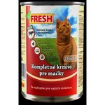 Krmivo pre mačky s hovädzím mäsom "FRESH" 415g/konzerva