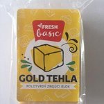 Fresh Gold tehla 45% - polotvrdý zrejúci blok vyrobený z mlieka a rastlin.tuku 200g
