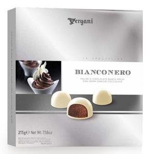 Dezert VerganiI Bianconero čok. pralinky v bielej čokoláde 215g