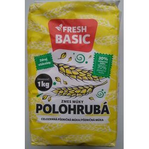 Polohrubá múčna zmes (celozrn.múka 30% + pčeničná múka 70%) Basic 1kg