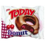 Elvan Today Donut - koláčik zo šľahan.cesta s višňovou náplň.v kakao poleve 50g