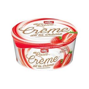 Müller de Luxe Créme de la Créme - Tvarohový krém s Jahodami 135 g