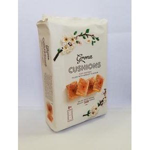 Grona Cushions - vankúšiky z lístkového cesta s náplňou s marhulovou príchuť.328g