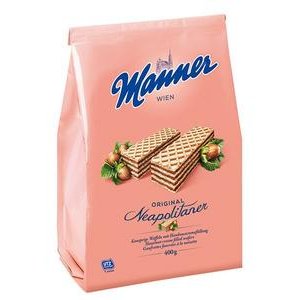 Manner oblátky plnené Lieskovcovou náplňou 400 g