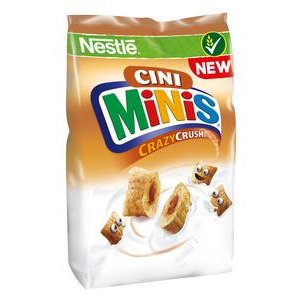 Cini Minis Crazy Crush - Celozrnne cerealne tasticky so skoricovou naplnou 150 g