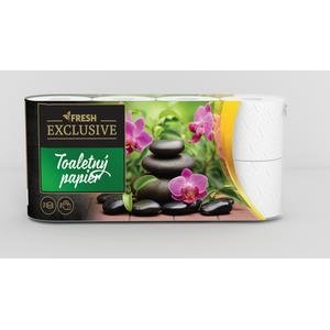 Toaletný papier "FRESH" Exclusive 3-vrststvý 8 x 160 útržkov