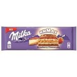 Čokoláda Milka Strawberry Cheesecake - Jahodová s Cheesecake náplňou 300g