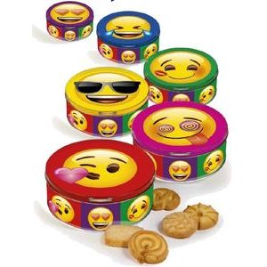 Emoji - cookies s čokoládou v plechovke 150 g