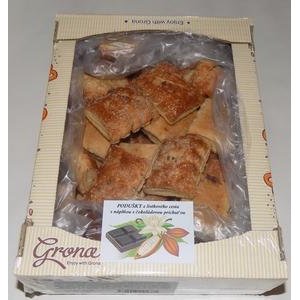 Grona Vankušiky Čokoládové 600 g - z lístkového cesta s náplňou s kakao.krémom