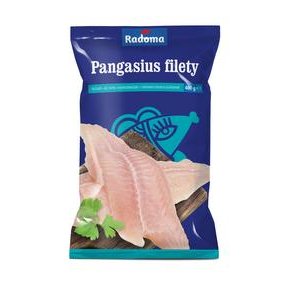 Pangasius filety mrazene glazovane 10% Radoma 400g