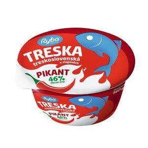 Treska Treskoslovenská v majonéze pikant (Ryba Košice) 140 g