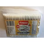 Vatové tyčinky Fresh 200ks/sáčok - vyrobené z bavlny a bambusu