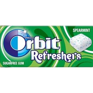 Zuvacka Orbit draze Refreshers Spearmint 15,6g