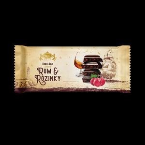 Carla Horká čokoláda Rum + Hrozienka 200g