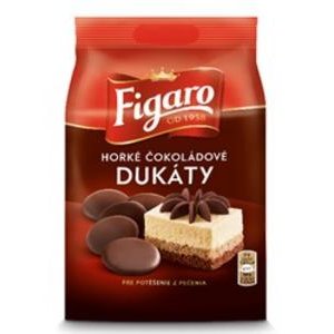 Dukaty cokoladove Horke Figaro 110 g - cukrarenska poleva