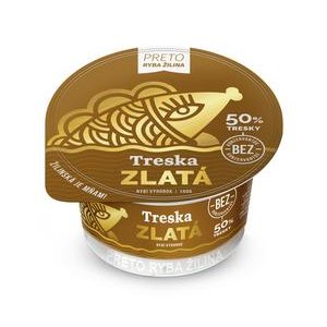 Treska Zlatá Preto (Ryba Žilina) 140 g, 50% tresky, bez konzervatnov