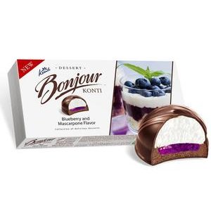 Bonjour Blueberry Mascarpone 232g - kak.sušienka s čuč.želé a Mascarpone v čok.