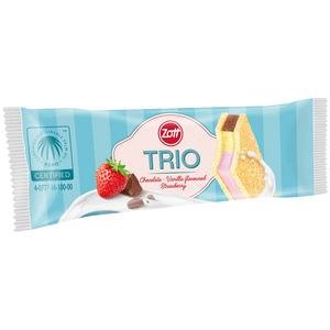 Monte Snack Trio mliečny rez 29g - 3 príchute : čokoláda, vanilka, jahoda