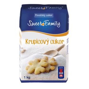 Krupicovy cukor / Povazsky - Sweet Family 1kg