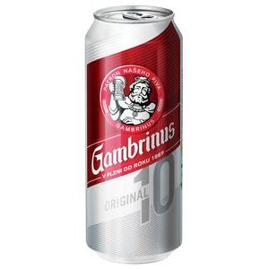 Gambrinus 10° - pivo výčapné svetlé 0,5 l / plechovka